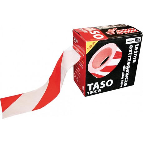 Taśma biało-czerwona z podajnikiem TASO100
