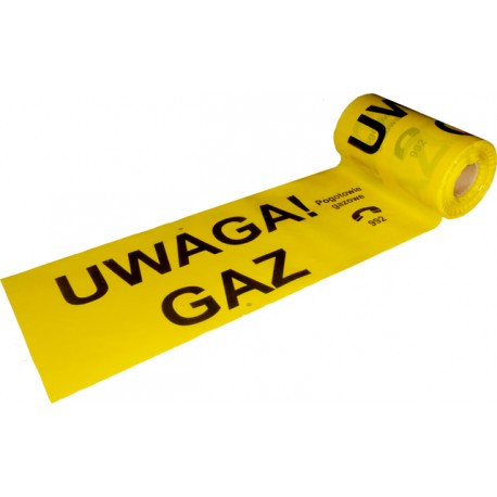 Taśma ostrzegawcza do gazu zgodna z ST-IGG 1002:2015